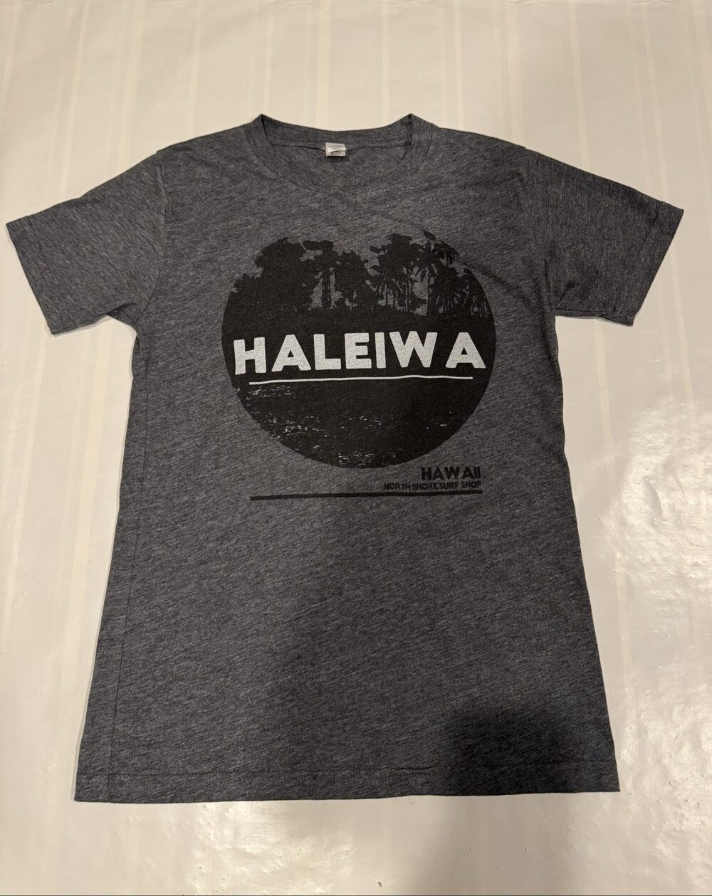 Men’s Sun International Haleiwa Hawaii North Shore Graphic T-Shirt – Gray – Smal